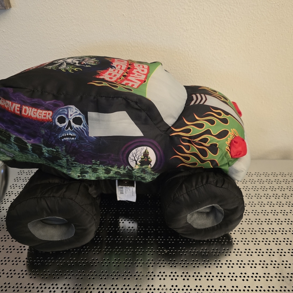 Grave Digger Plush Pillow 2008 Monster Truck